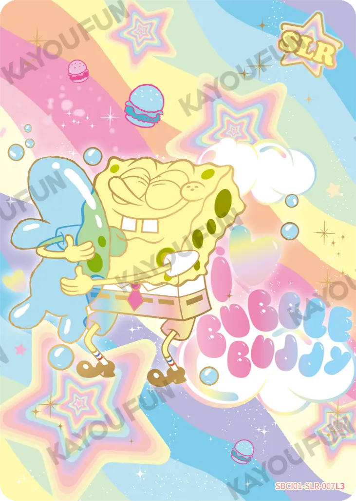 Kartu Kayou SpongeBob SquarePants - I ♡ Bubble Buddy (SLR)