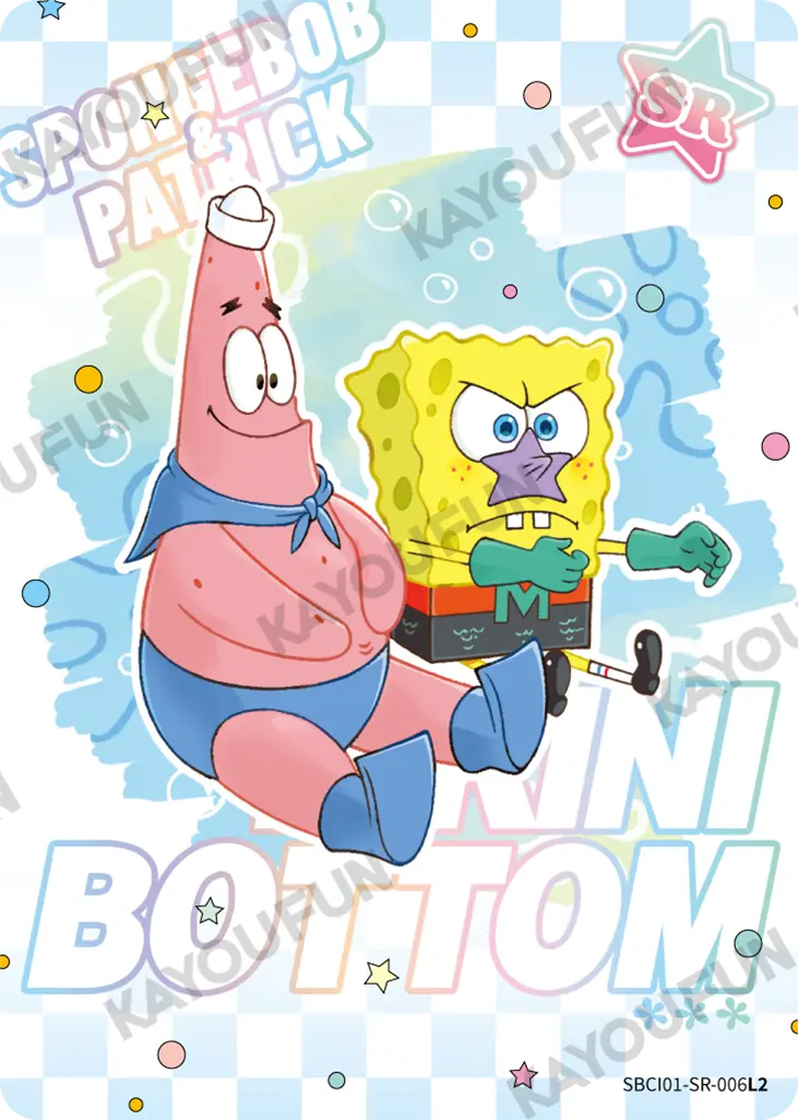 Kartu Kayou SpongeBob SquarePants - Spongebob & Patrick (SR)