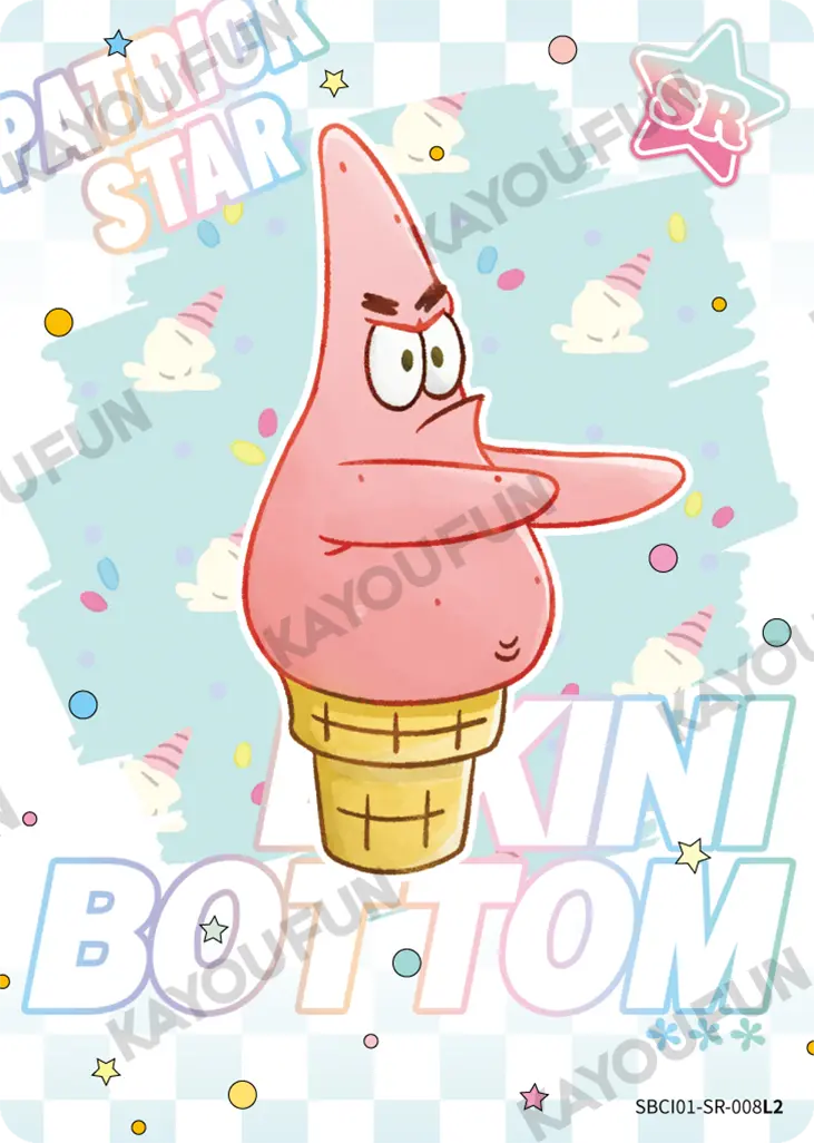 Kartu Kayou SpongeBob SquarePants - Patrick Star (SR)