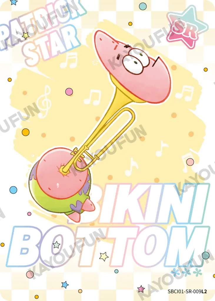 Kartu Kayou SpongeBob SquarePants - Patrick Star (SR)