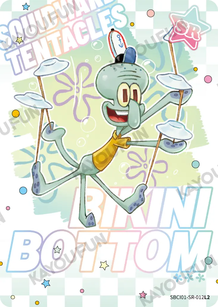 Kartu Kayou SpongeBob SquarePants - Squidward Tentacles (SR)