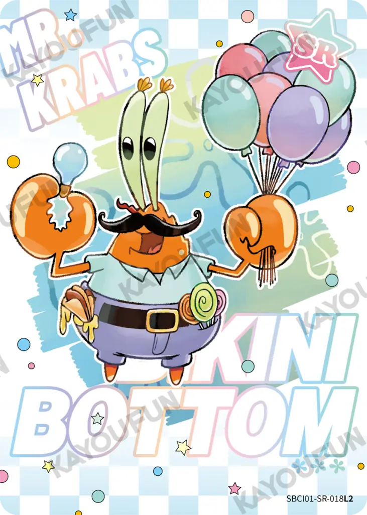 Kartu Kayou SpongeBob SquarePants - Mr. Krabs (SR)