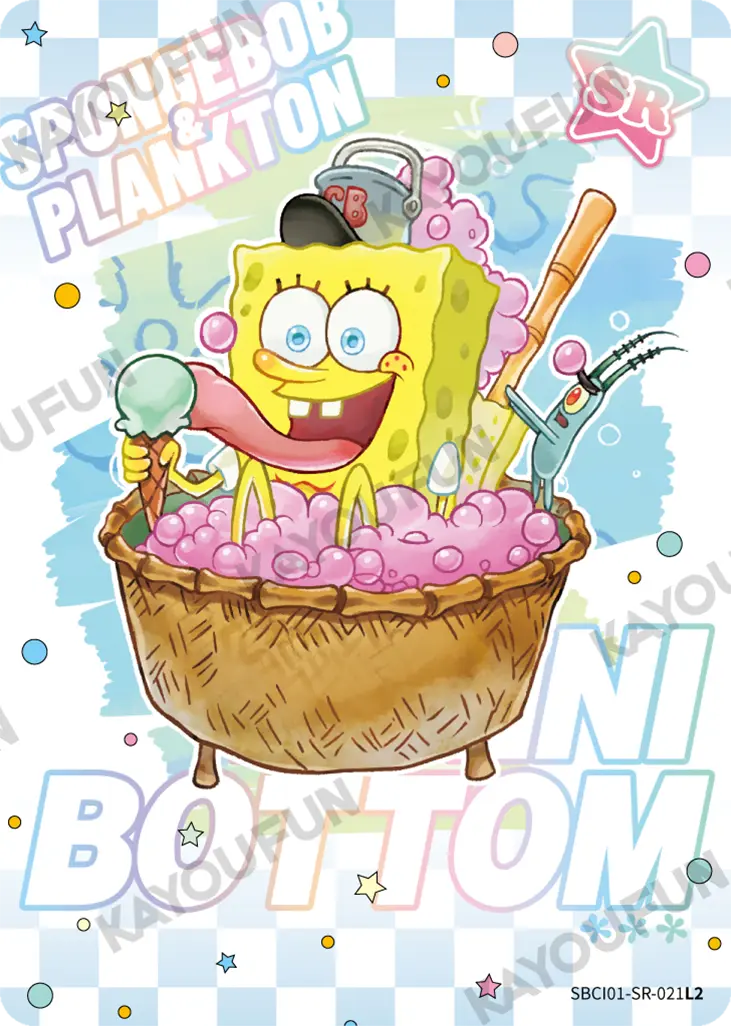 Kartu Kayou SpongeBob SquarePants - Spongebob & Plankton (SR)