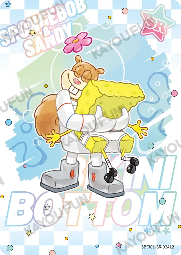 Kartu Kayou SpongeBob SquarePants - Spongebob & Sandy (SR)