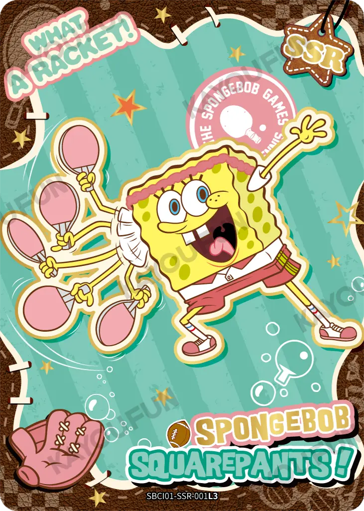 Kartu Kayou SpongeBob SquarePants - What A Racket! (SSR)