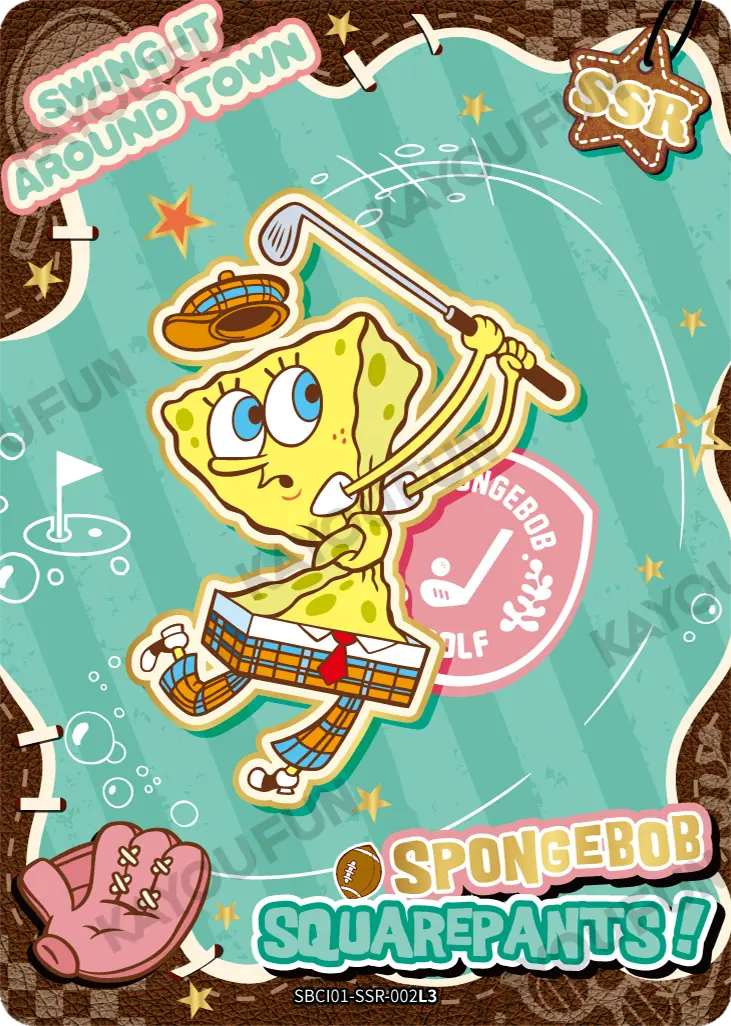 Kartu Kayou SpongeBob SquarePants - Swing It Around Town (SSR)