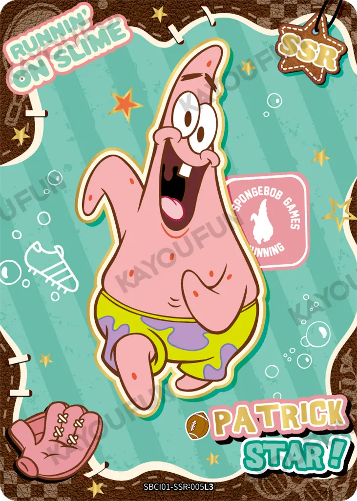 Kartu Kayou SpongeBob SquarePants - Runnin' On Slime (SSR)