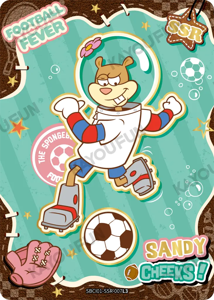 Kartu Kayou SpongeBob SquarePants - Football Fever (SSR)