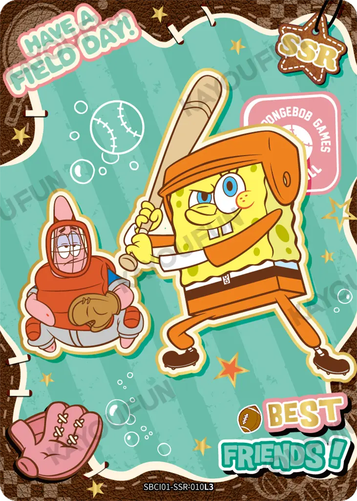 Kartu Kayou SpongeBob SquarePants - Have A Field Day! (SSR)