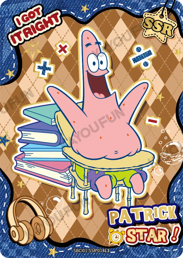 Kartu Kayou SpongeBob SquarePants - I Got It Right (SSR)
