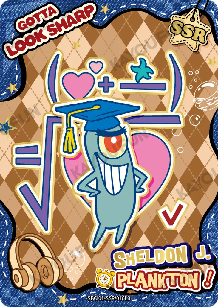 Kartu Kayou SpongeBob SquarePants - Gotta Look Sharp (SSR)
