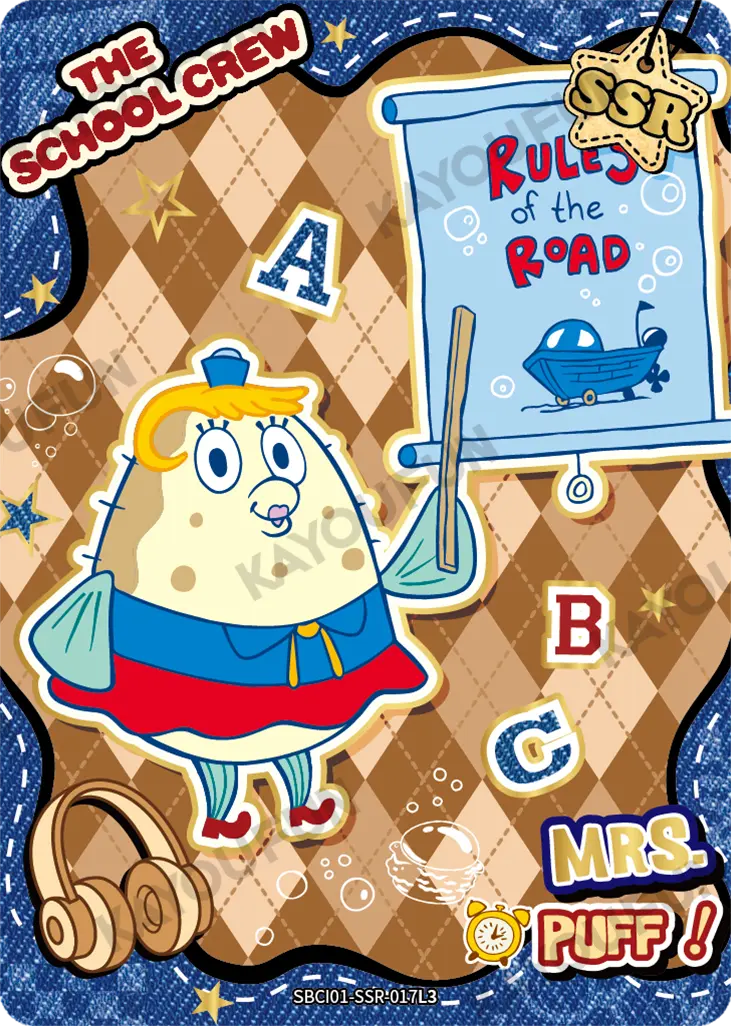 Kartu Kayou SpongeBob SquarePants - The School Crew (SSR)