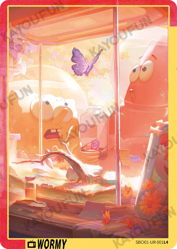 Kartu Kayou SpongeBob SquarePants - Wormy (UR)