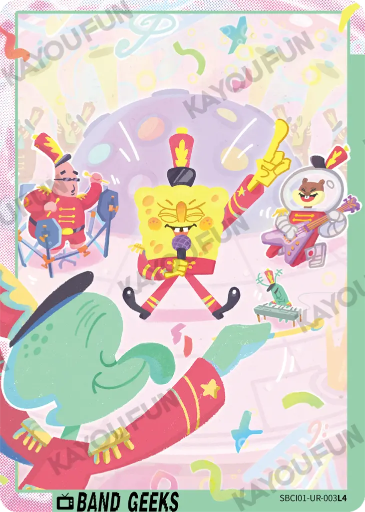 Kartu Kayou SpongeBob SquarePants - Band Geeks (UR)