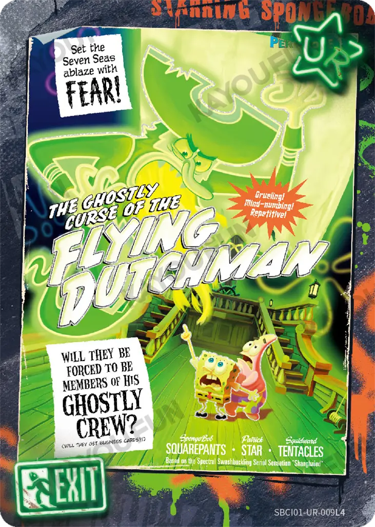 Kartu Kayou SpongeBob SquarePants - The Ghostly Curse of The Flying Dutchman (UR)