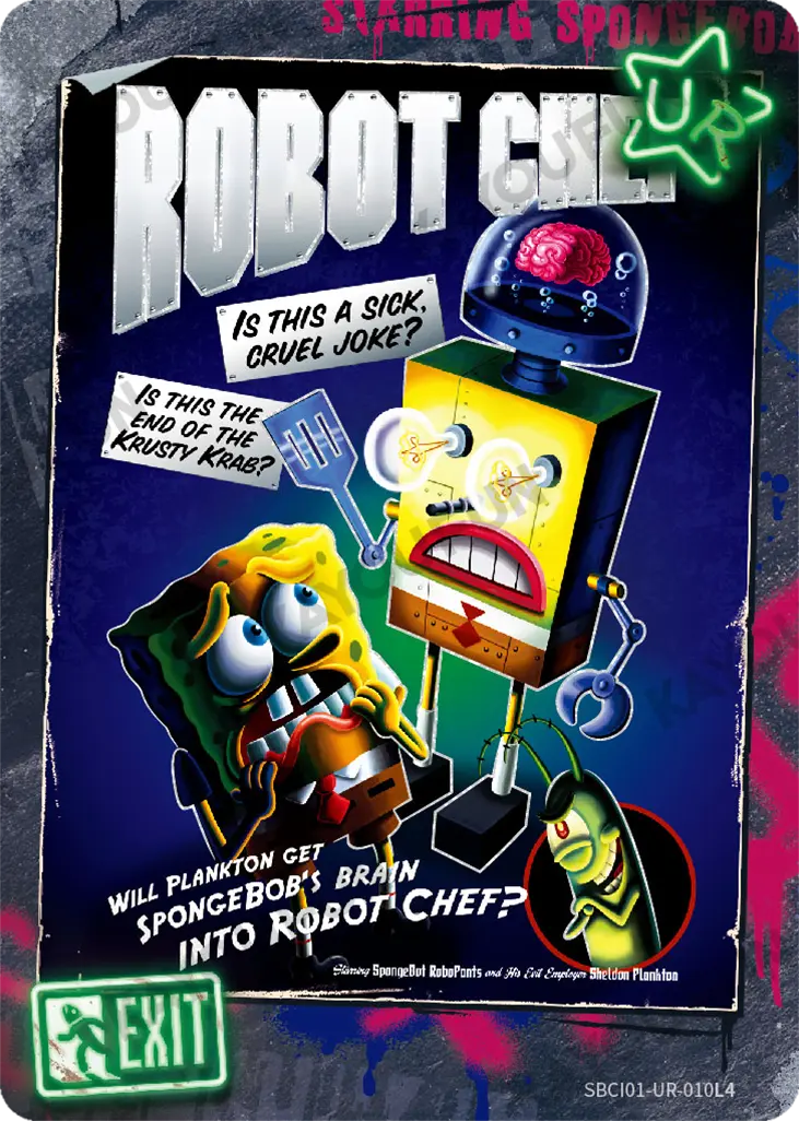 Kartu Kayou SpongeBob SquarePants - Robot Chef (UR)