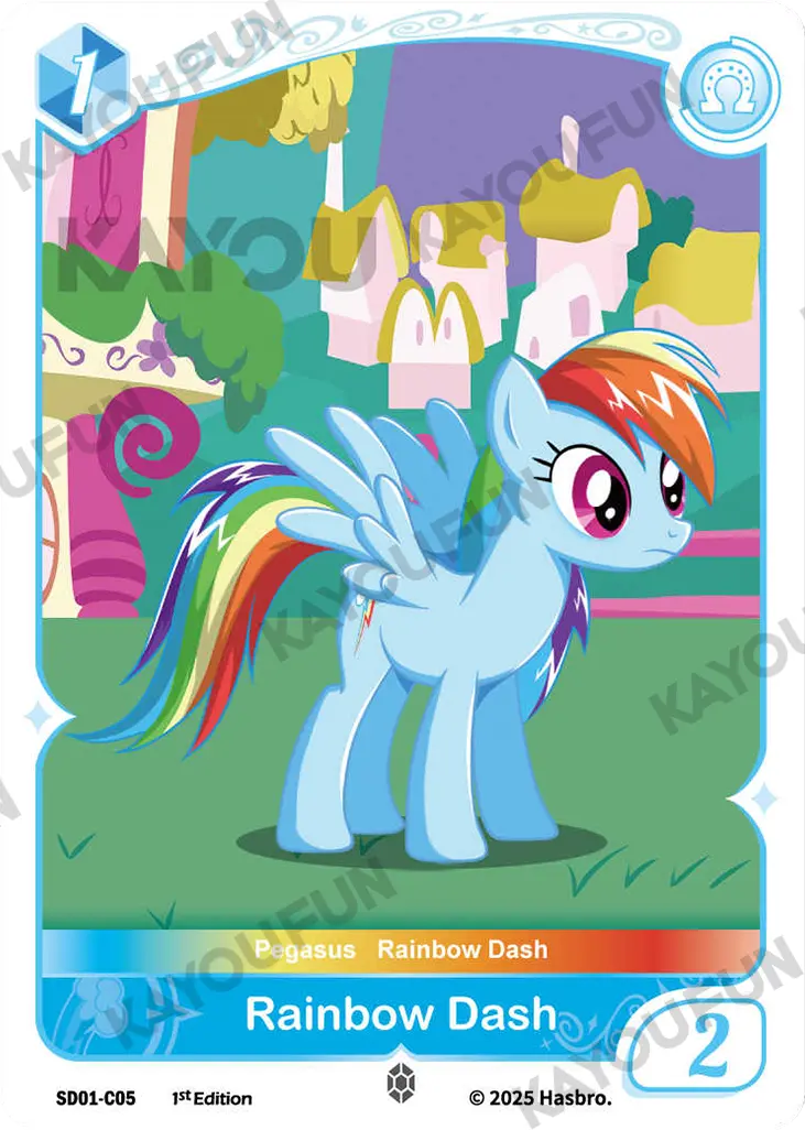 Kartu Kayou My Little Pony TCG - Rainbow Dash (C)