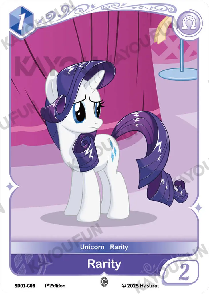 Kartu Kayou My Little Pony TCG - Rarity (C)