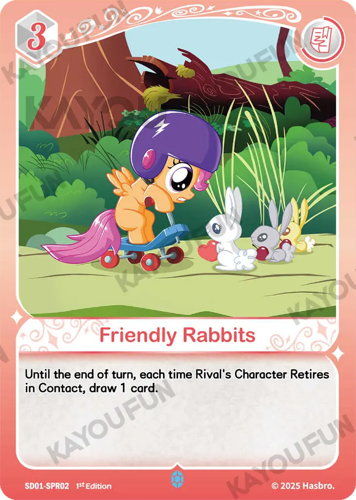 Kartu Kayou My Little Pony TCG - Friendly Rabbits (SPR)