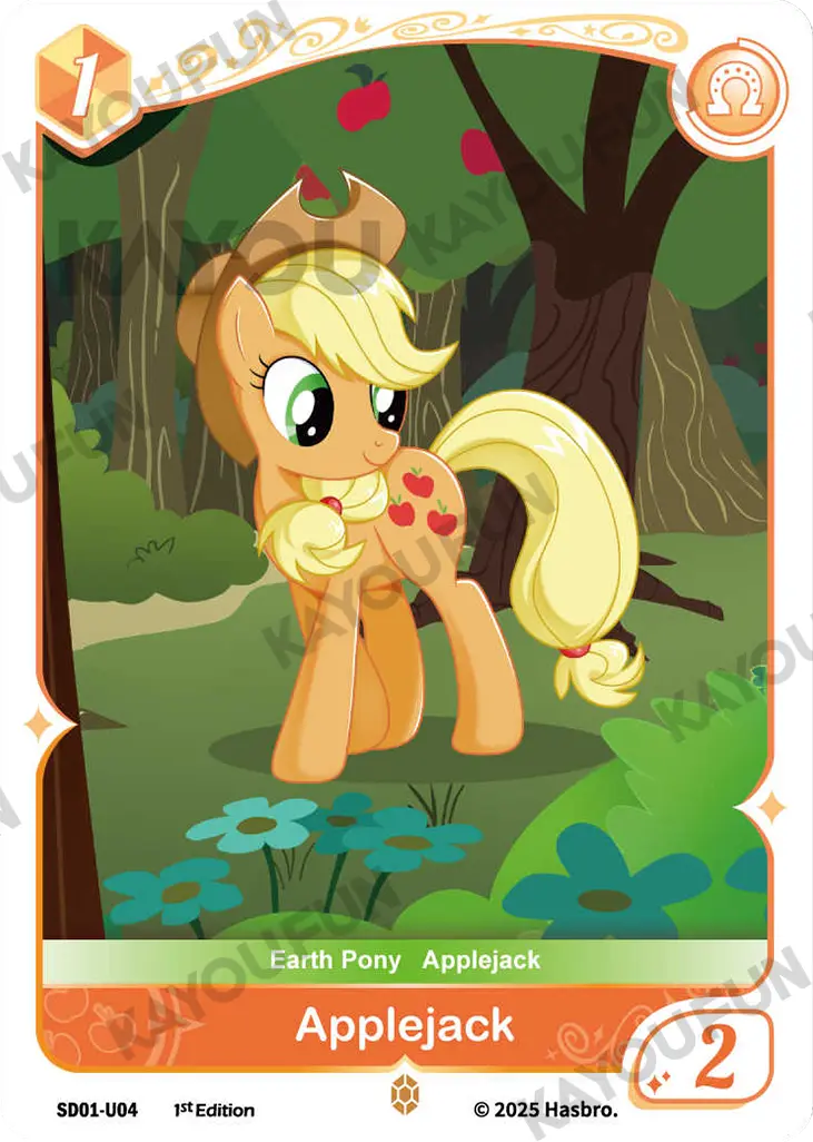 Kartu Kayou My Little Pony TCG - Applejack (U)