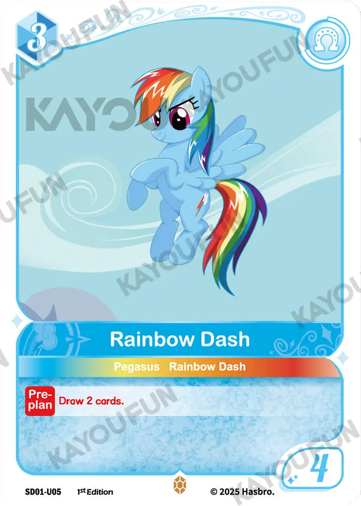 Kartu Kayou My Little Pony TCG - Rainbow Dash (U)
