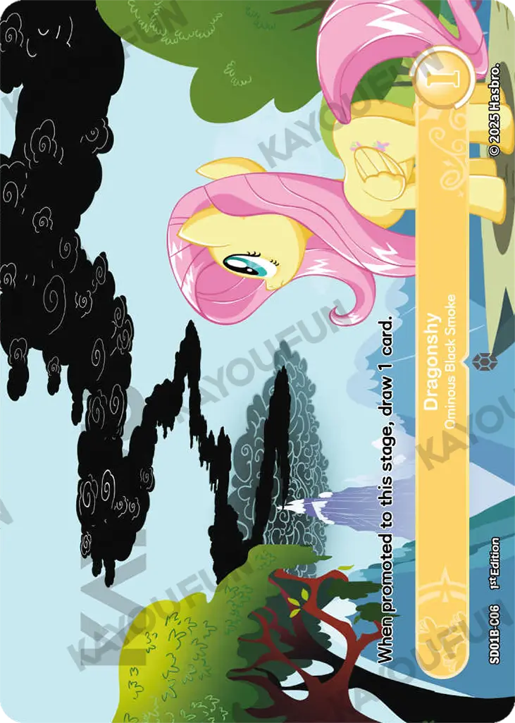 Kartu Kayou My Little Pony TCG - Dragonshy - Ominous Black Smoke (C)
