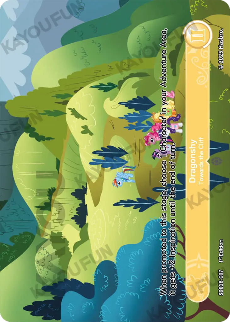 Kartu Kayou My Little Pony TCG - Dragonshy - Towards the Cliff (C)