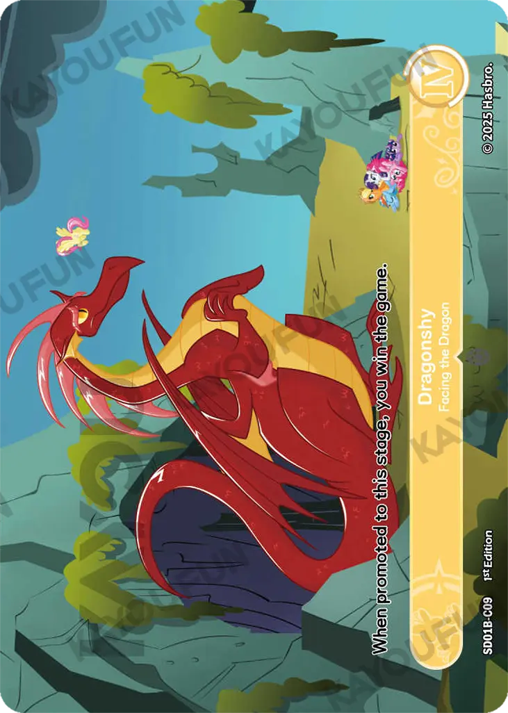 Kartu Kayou My Little Pony TCG - Dragonshy - Facing the Dragon (C)