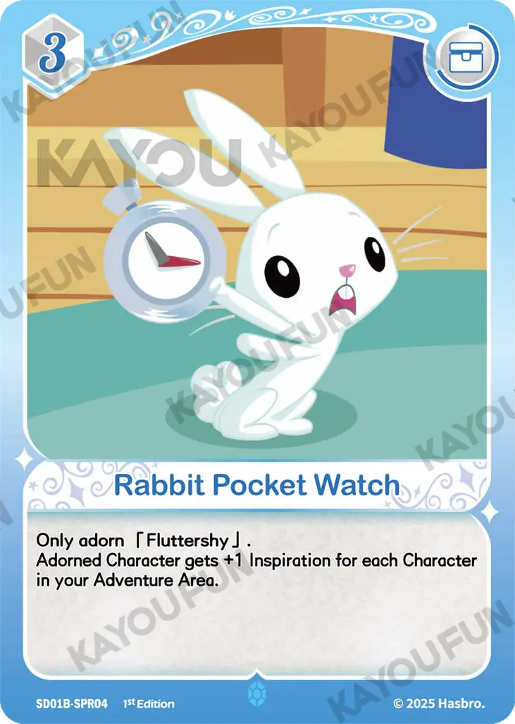 Kartu Kayou My Little Pony TCG - Rabbit Pocket Watch (SPR)