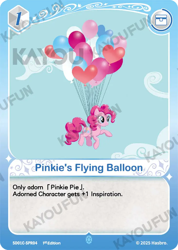 Kartu Kayou My Little Pony TCG - Pinkie's Flying Balloon (SPR)