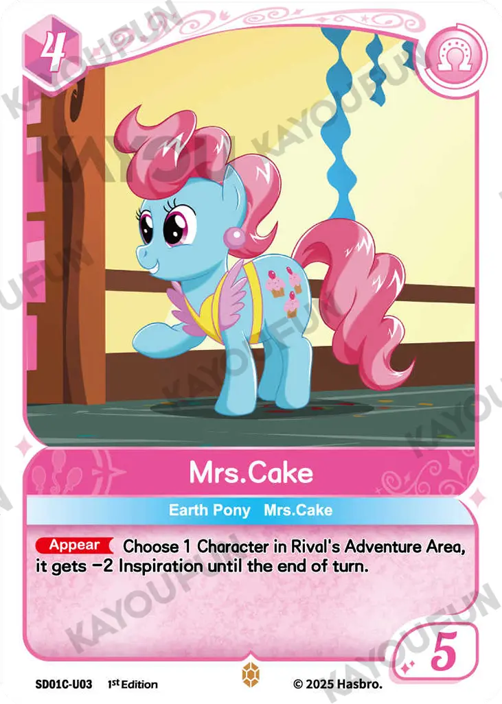 Kartu Kayou My Little Pony TCG - Mrs. Cake (U)