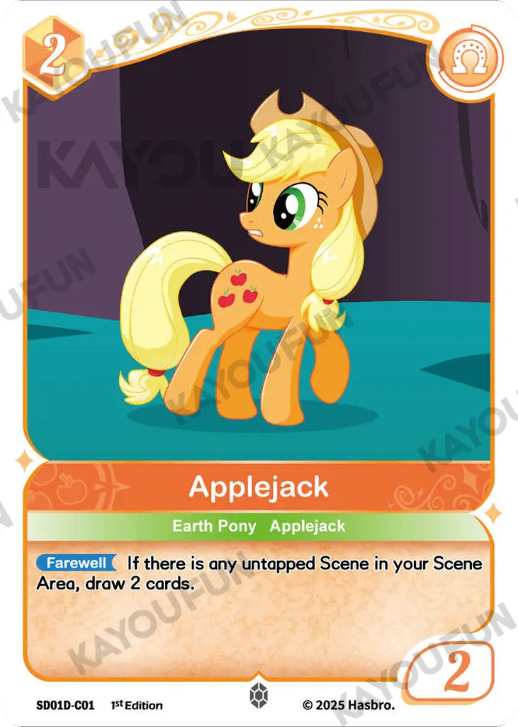 Kartu Kayou My Little Pony TCG - Applejack (C)
