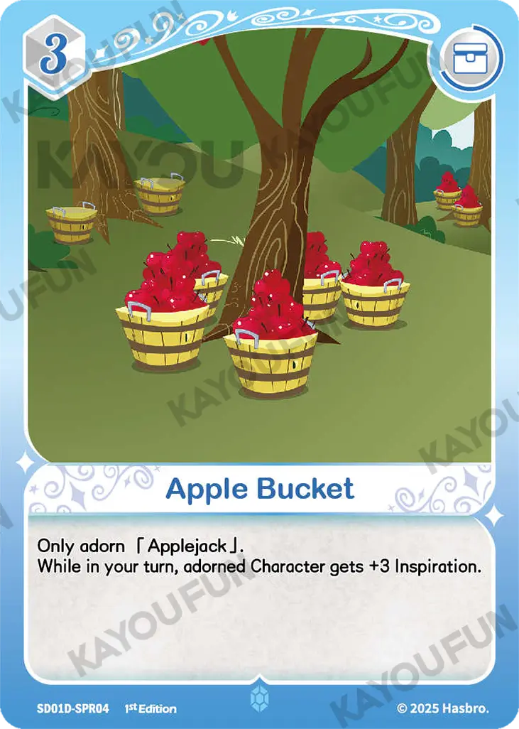Kartu Kayou My Little Pony TCG - Apple Bucket (SPR)