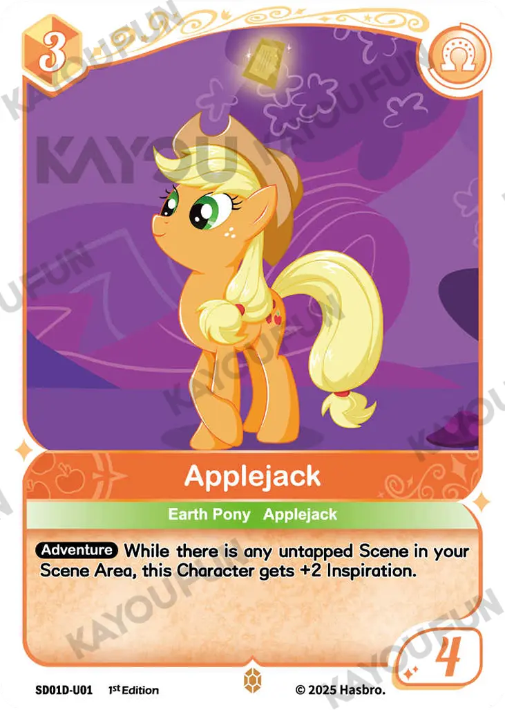 Kartu Kayou My Little Pony TCG - Applejack (U)