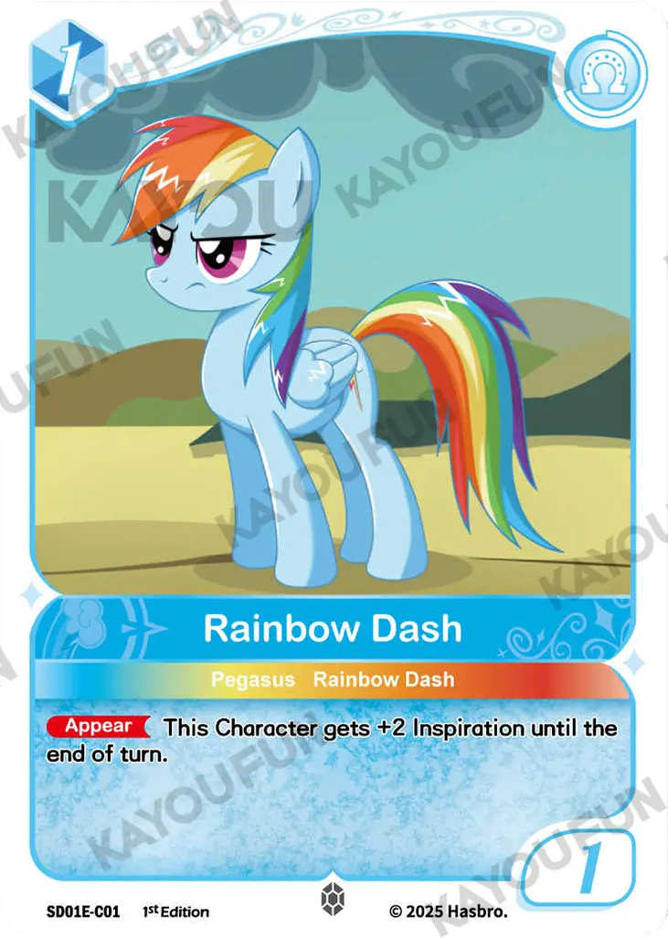 Kartu Kayou My Little Pony TCG - Rainbow Dash (C)