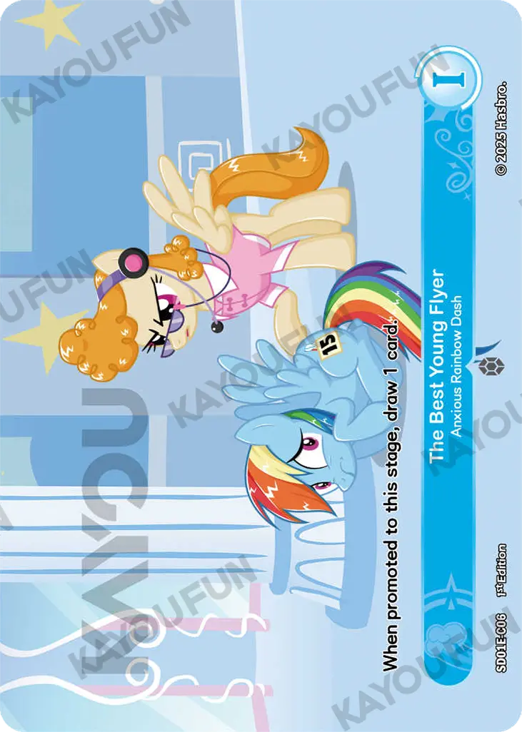 Kartu Kayou My Little Pony TCG - The Best Young Flyer - Anxious Rainbow Dash (C)