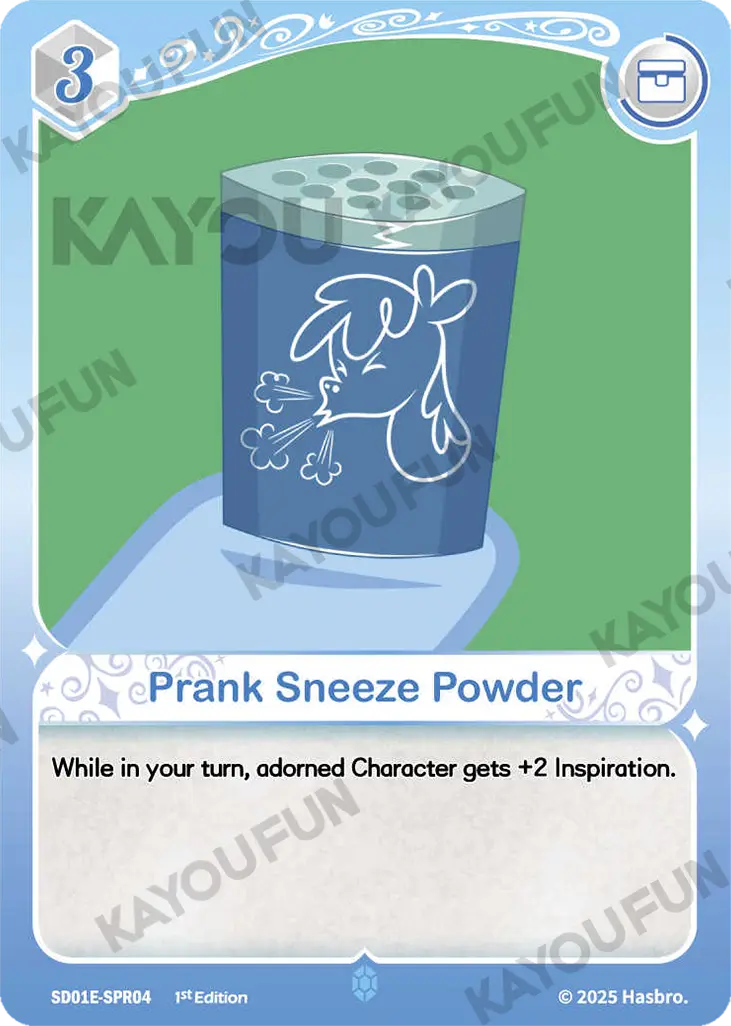 Kartu Kayou My Little Pony TCG - Prank Sneeze Powder (SPR)