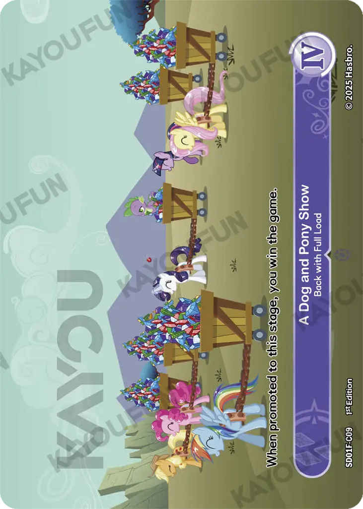Kartu Kayou My Little Pony TCG - A Dog and Pony Show - Back with Full Load (C)