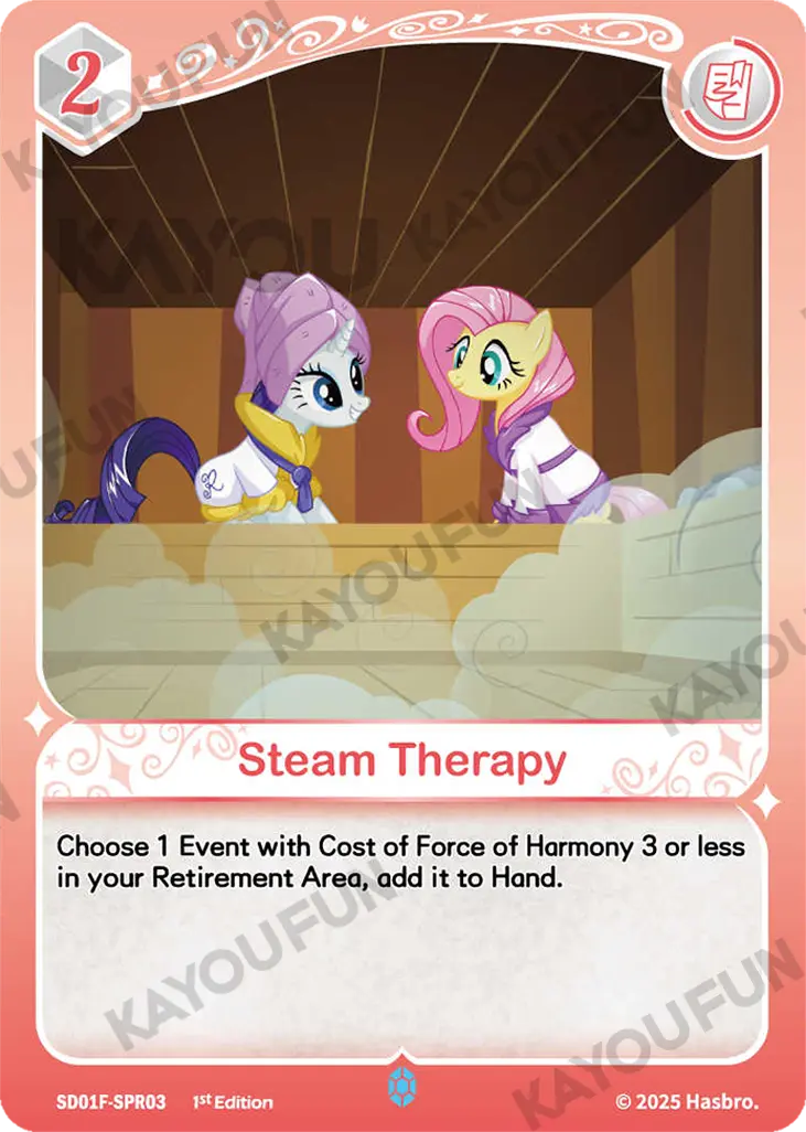 Kartu Kayou My Little Pony TCG - Steam Therapy (SPR)