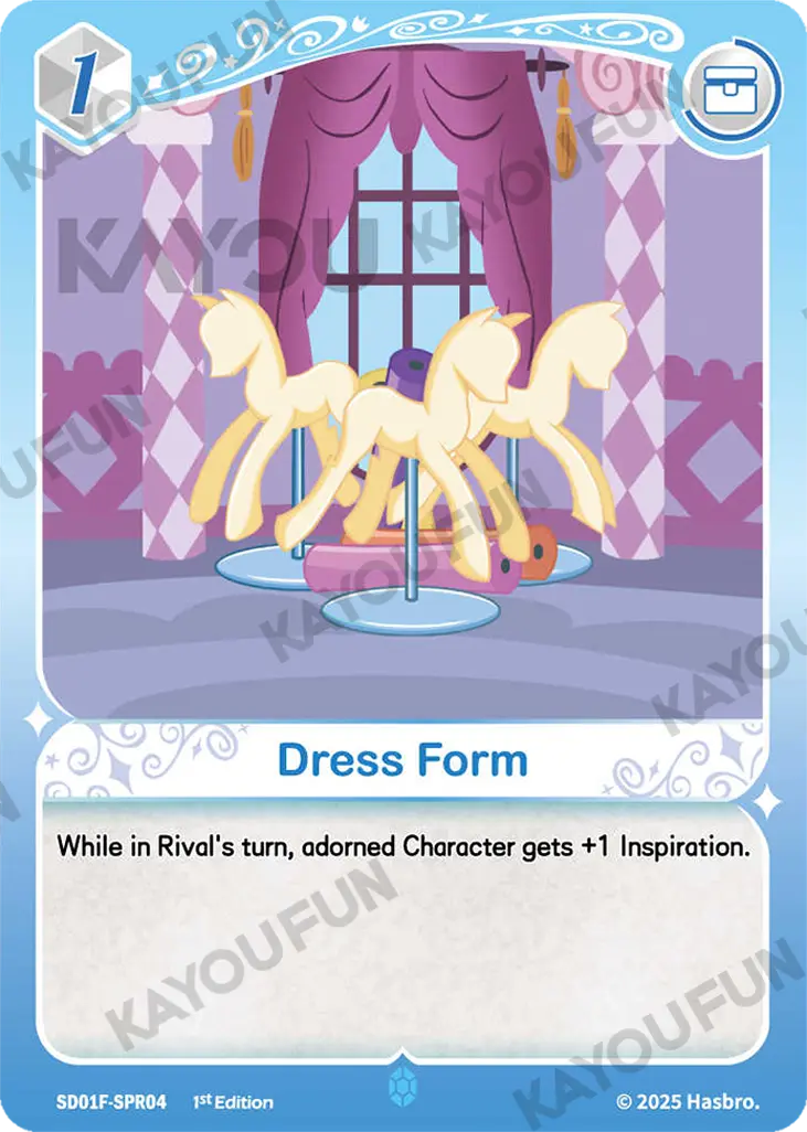 Kartu Kayou My Little Pony TCG - Dress Form (SPR)