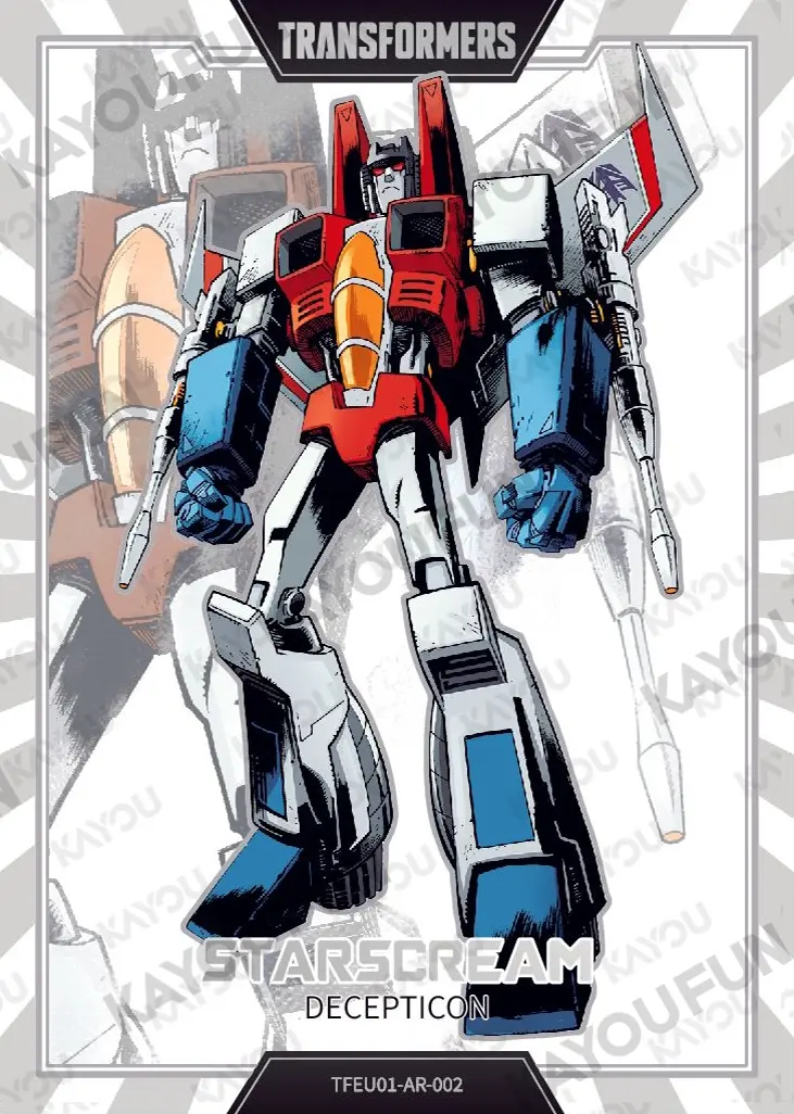 Kartu Kayou Transformers - Starscream (AR)