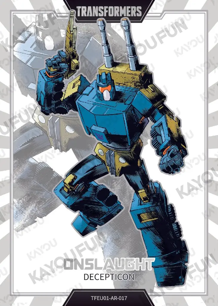 Kartu Kayou Transformers - Onslaught (AR)