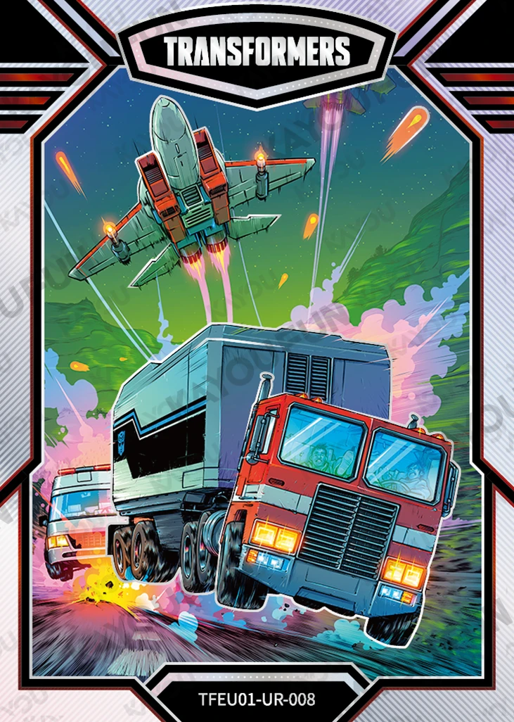 Kartu Kayou Transformers - Optimus Prime & Starscream (UR)