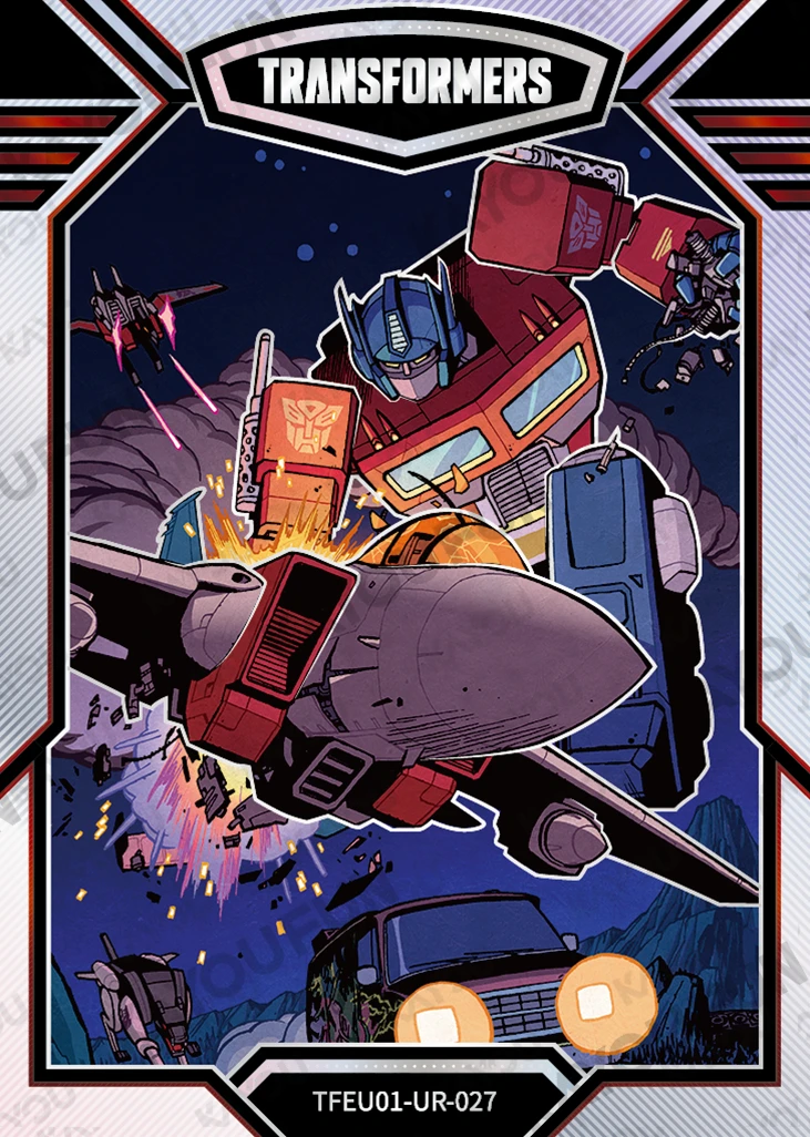 Kartu Kayou Transformers - Optimus Prime & Starscream (UR)