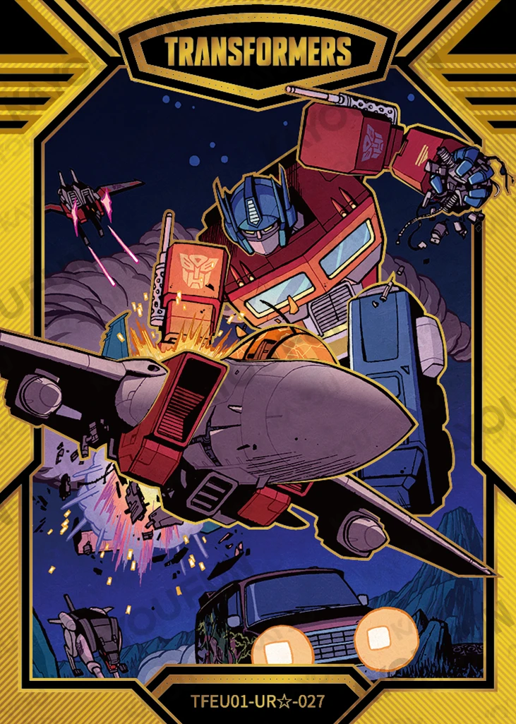 Kartu Kayou Transformers - Optimus Prime & Starscream (UR☆)