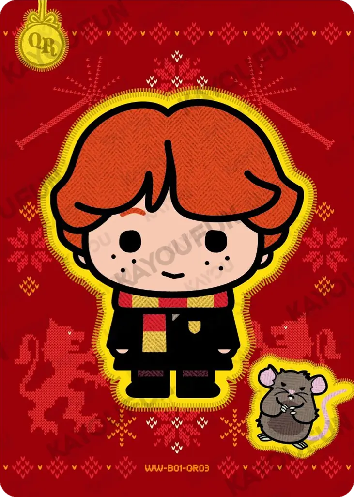 Kartu Kayou Harry Potter - Ron Weasley&Scabbers (QR)