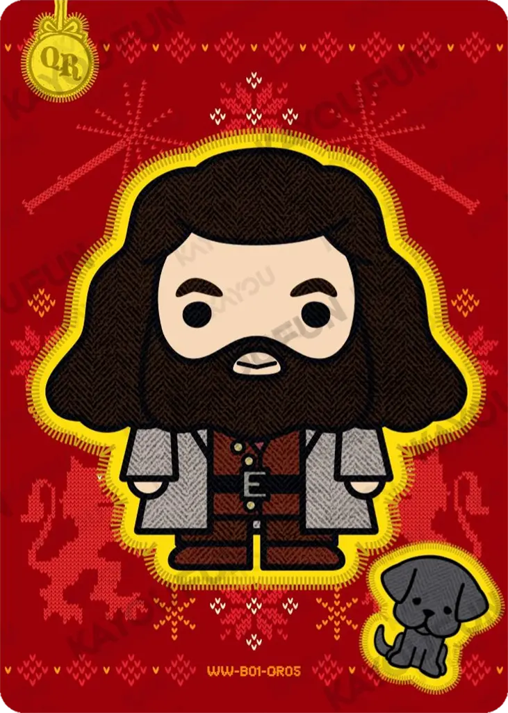 Kartu Kayou Harry Potter - Rubeus Hagrid&Fang (QR)