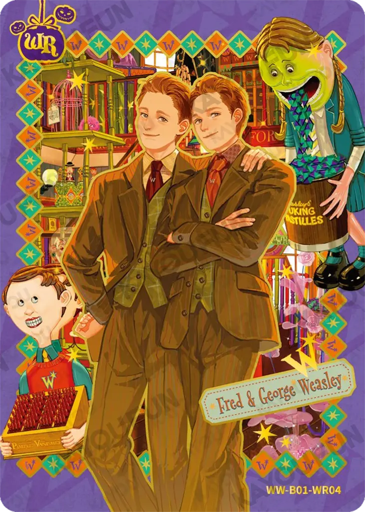 Kartu Kayou Harry Potter - Fred Weasley&George Weasley (WR)