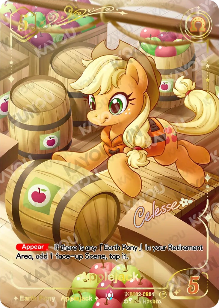 Kartu Kayou My Little Pony TCG - Applejack (PP)