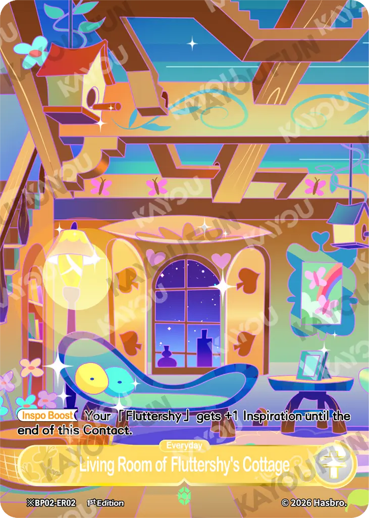 Kartu Kayou My Little Pony - Living Room of Fluttershy's Cottage (ER※)